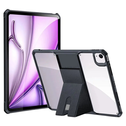 XUNDD For iPad Air 13 (2024)  /  Pro 12.9 (2020) / (2021) / (2022) Case Leather Kickstand TPU + PC Airbag Protection Tablet Cover