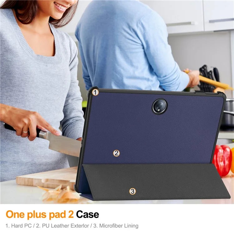 For OnePlus Pad 2 Case Shockproof Leather Stand Tablet Cover