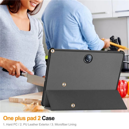 For OnePlus Pad 2 Case Shockproof Leather Stand Tablet Cover