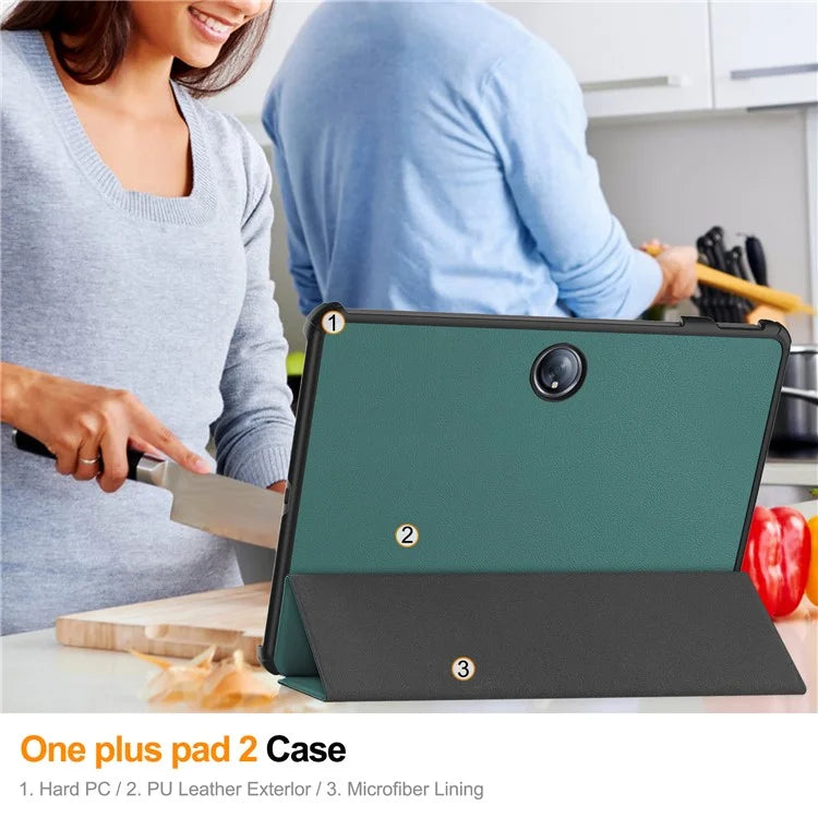 For OnePlus Pad 2 Case Shockproof Leather Stand Tablet Cover