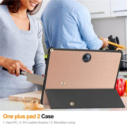 For OnePlus Pad 2 Case Shockproof Leather Stand Tablet Cover