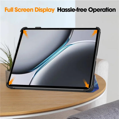For OnePlus Pad 2 Stand Case Pattern Print Leather Tablet Cover