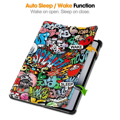 For OnePlus Pad 2 Stand Case Pattern Print Leather Tablet Cover
