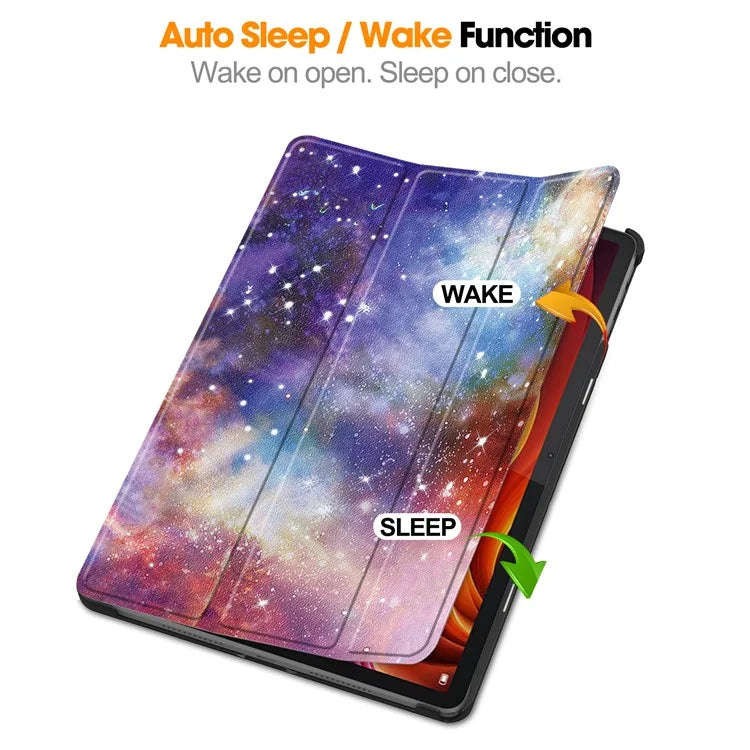 For Lenovo Tab K11 Plus Case Pattern Print Leather Tablet Cover with Stand