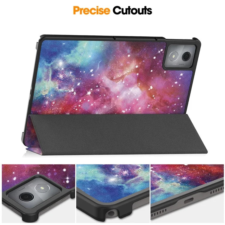 For Lenovo Tab K11 Plus Case Pattern Print Leather Tablet Cover with Stand