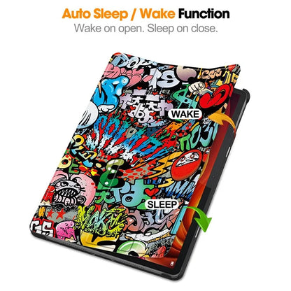 For Lenovo Tab K11 Plus Case Pattern Print Leather Tablet Cover with Stand