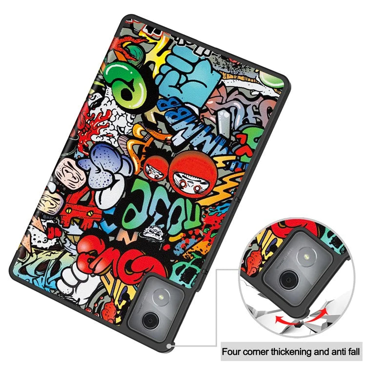For Lenovo Tab K11 Plus Case Pattern Print Leather Tablet Cover with Stand