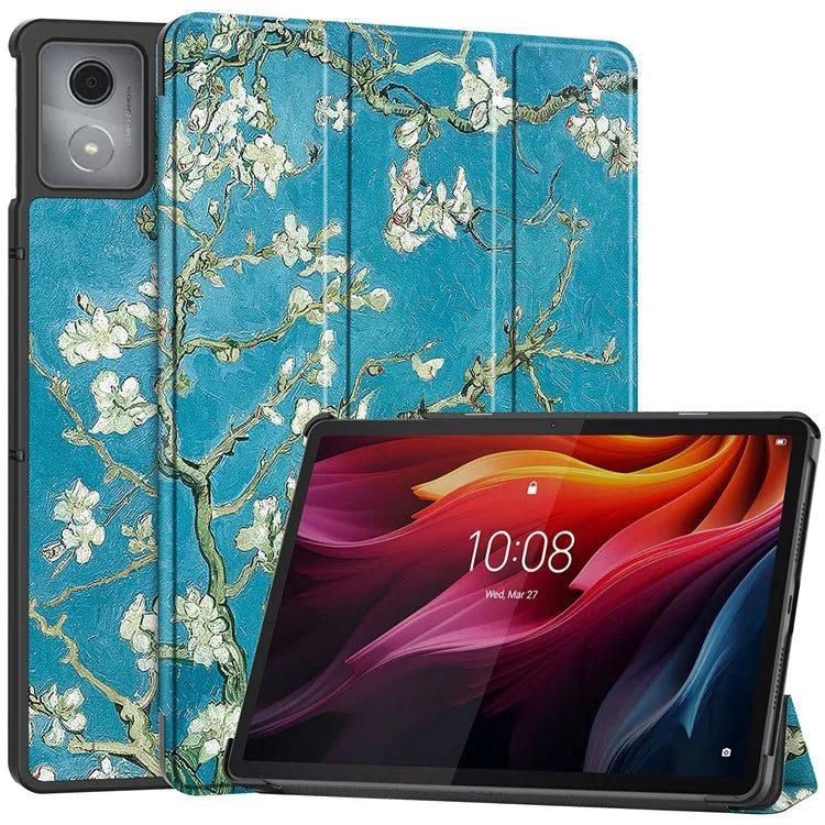 For Lenovo Tab K11 Plus Case Pattern Print Leather Tablet Cover with Stand