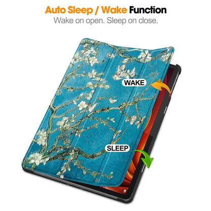 For Lenovo Tab K11 Plus Case Pattern Print Leather Tablet Cover with Stand