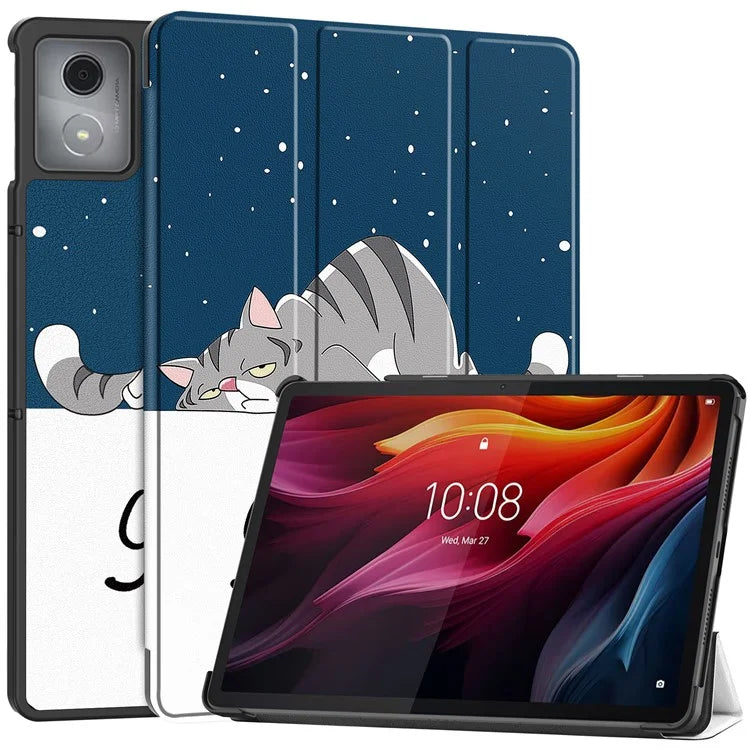 For Lenovo Tab K11 Plus Case Pattern Print Leather Tablet Cover with Stand