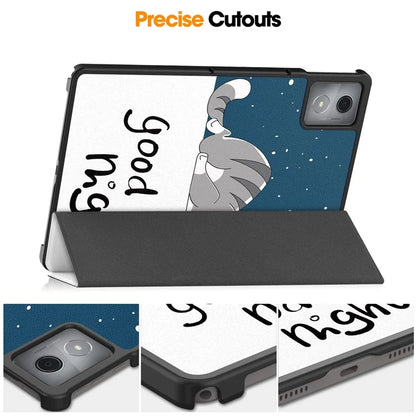 For Lenovo Tab K11 Plus Case Pattern Print Leather Tablet Cover with Stand