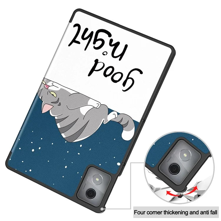 For Lenovo Tab K11 Plus Case Pattern Print Leather Tablet Cover with Stand