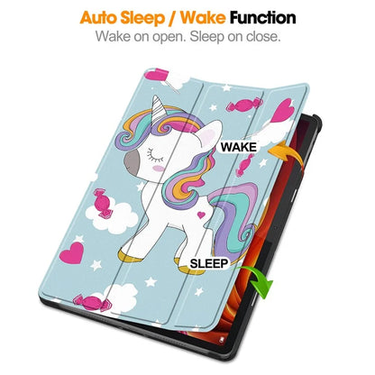For Lenovo Tab K11 Plus Case Pattern Print Leather Tablet Cover with Stand