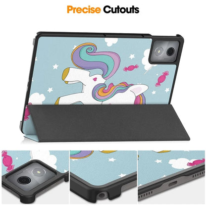 For Lenovo Tab K11 Plus Case Pattern Print Leather Tablet Cover with Stand