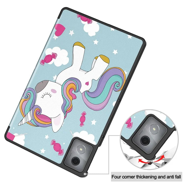 For Lenovo Tab K11 Plus Case Pattern Print Leather Tablet Cover with Stand