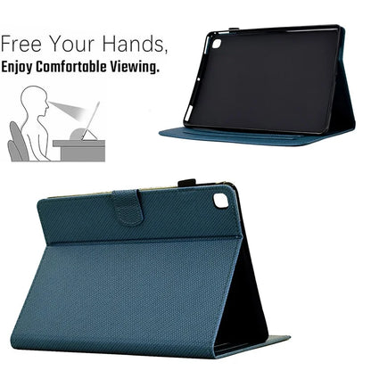 For Samsung Galaxy Tab A7 10.4 (2020) T500 / T505 Case Folding Stand Leather Tablet Cover