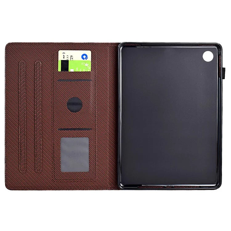For Samsung Galaxy Tab A9+ Case PU Leather Tablet Cover with Card Slots Stand