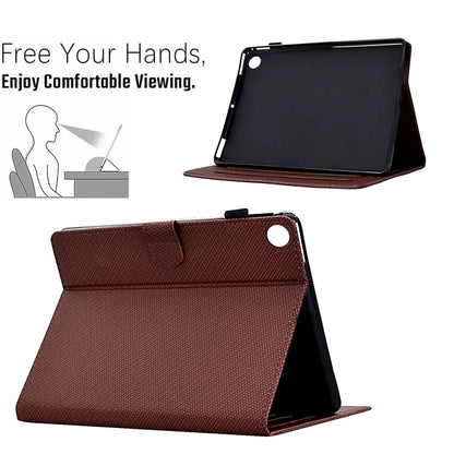 For Samsung Galaxy Tab A9+ Case PU Leather Tablet Cover with Card Slots Stand