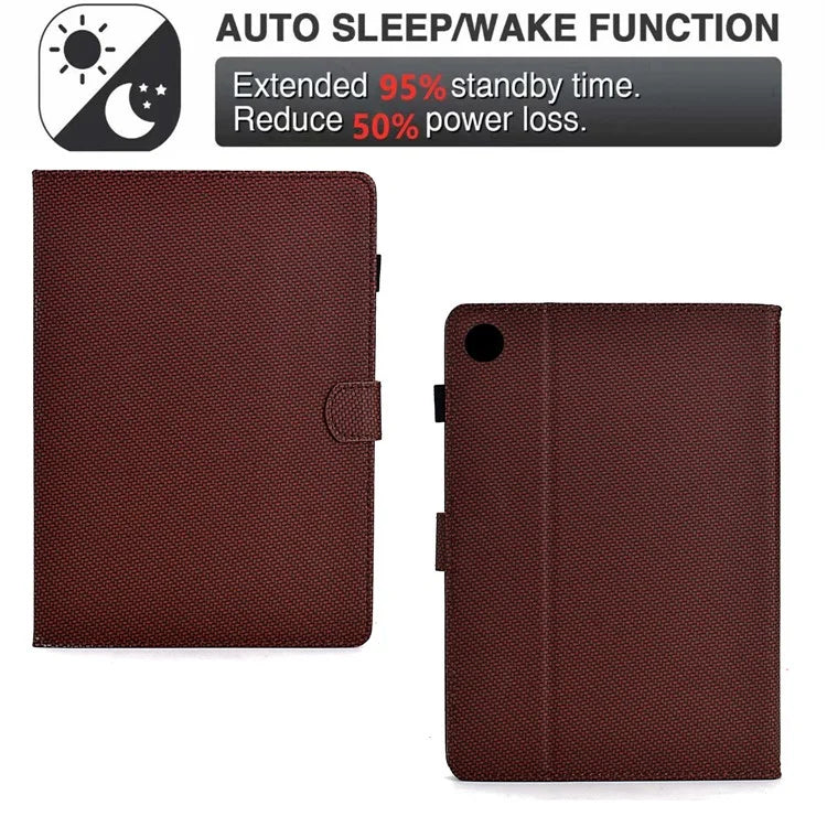 For Samsung Galaxy Tab A9+ Case PU Leather Tablet Cover with Card Slots Stand