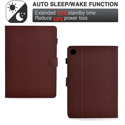 For Samsung Galaxy Tab A9+ Case PU Leather Tablet Cover with Card Slots Stand