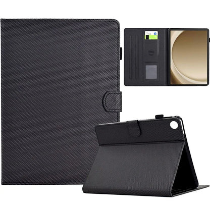 For Samsung Galaxy Tab A9+ Case PU Leather Tablet Cover with Card Slots Stand
