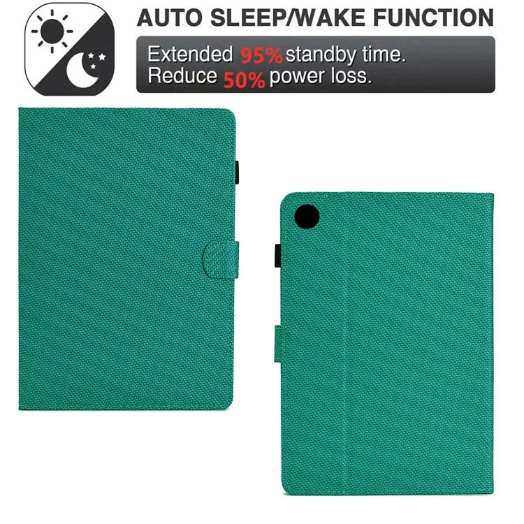 For Samsung Galaxy Tab A9+ Case PU Leather Tablet Cover with Card Slots Stand