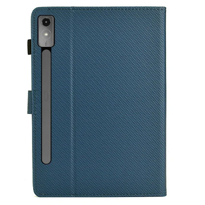 For Lenovo Tab P12 Leather Case Carbon Fiber Texture Tablet Cover Stand View