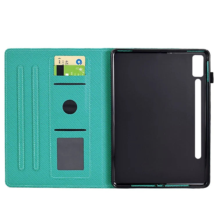For Lenovo Tab P12 Leather Case Carbon Fiber Texture Tablet Cover Stand View