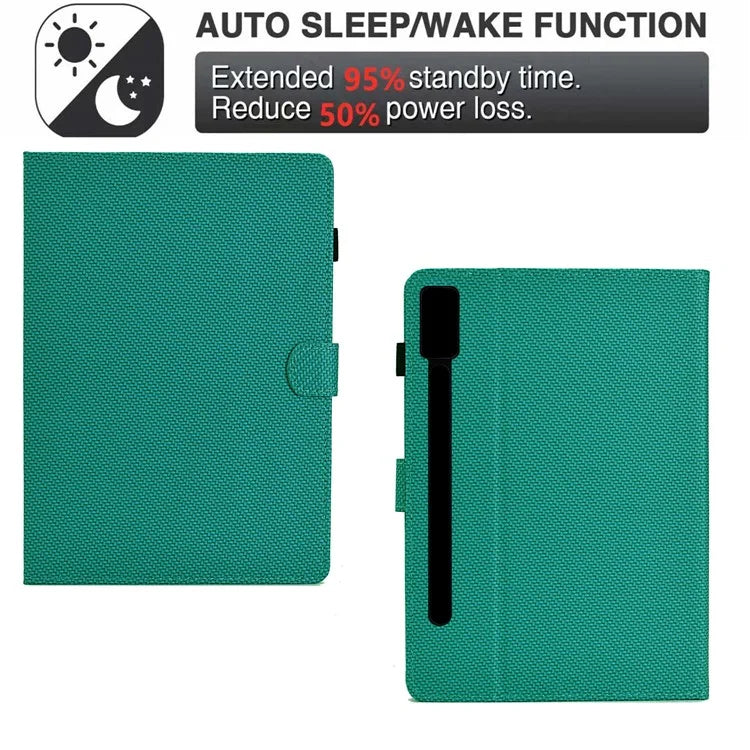 For Lenovo Tab P12 Leather Case Carbon Fiber Texture Tablet Cover Stand View