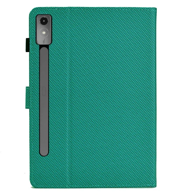 For Lenovo Tab P12 Leather Case Carbon Fiber Texture Tablet Cover Stand View