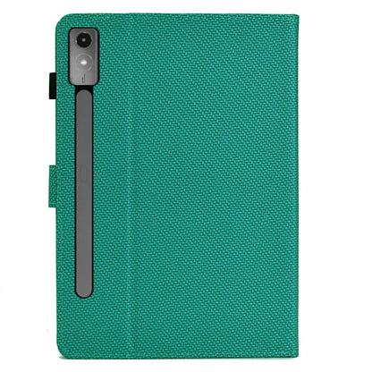 For Lenovo Tab P12 Leather Case Carbon Fiber Texture Tablet Cover Stand View