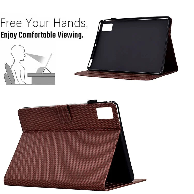 For Lenovo Tab M11 / Xiaoxin Pad 11 2024 Case Carbon Fiber Texture Leather Tablet Cover