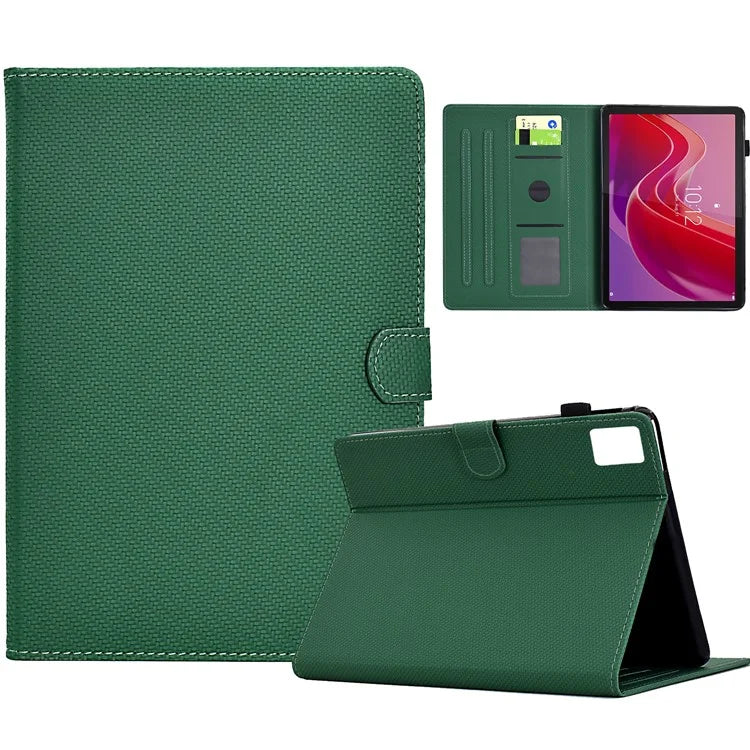 For Lenovo Tab M11 / Xiaoxin Pad 11 2024 Case Carbon Fiber Texture Leather Tablet Cover