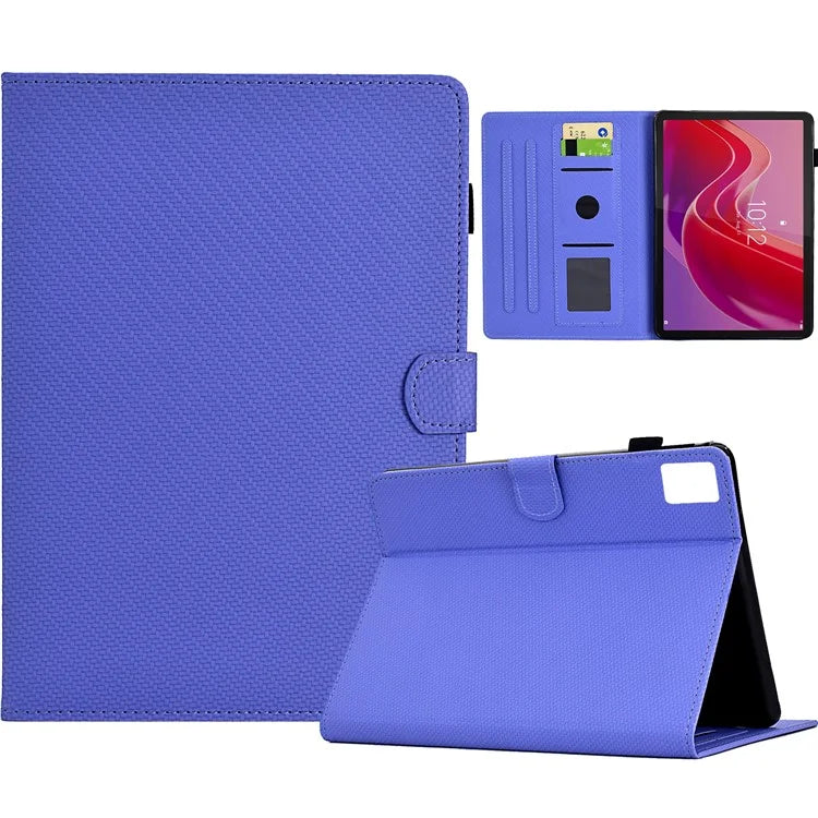For Lenovo Tab M11 / Xiaoxin Pad 11 2024 Case Carbon Fiber Texture Leather Tablet Cover