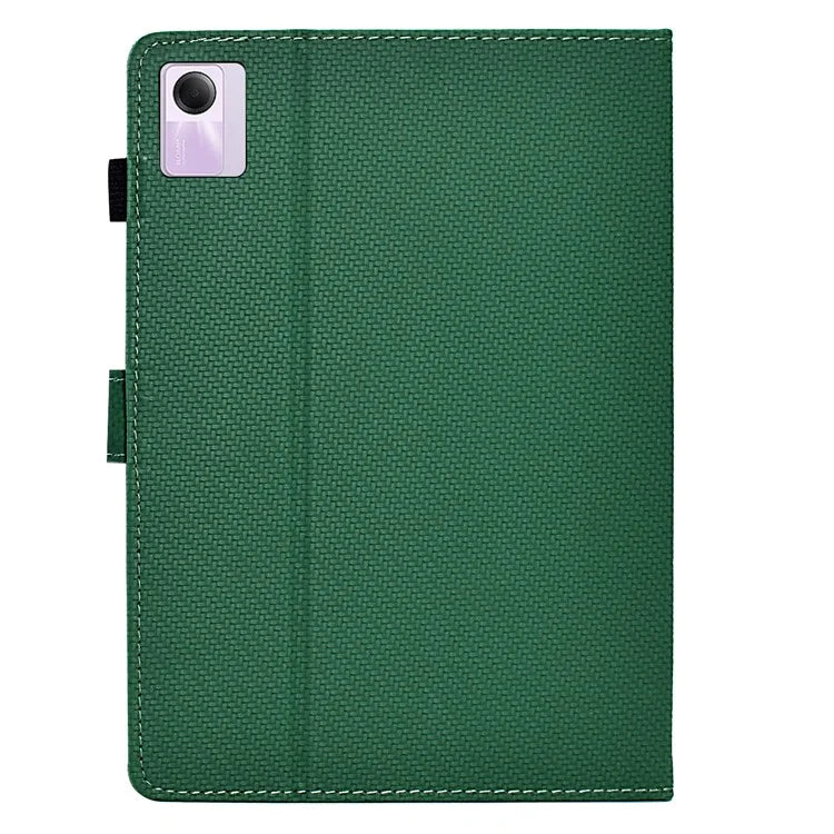 For Xiaomi Redmi Pad SE Case Carbon Fiber Texture PU Leather Cover Stand View