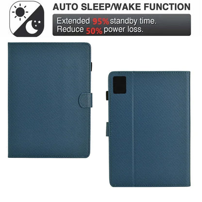 For Xiaomi Redmi Pad SE Case Carbon Fiber Texture PU Leather Cover Stand View