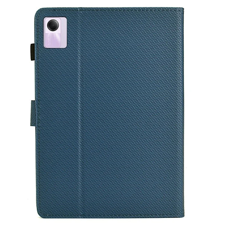 For Xiaomi Redmi Pad SE Case Carbon Fiber Texture PU Leather Cover Stand View