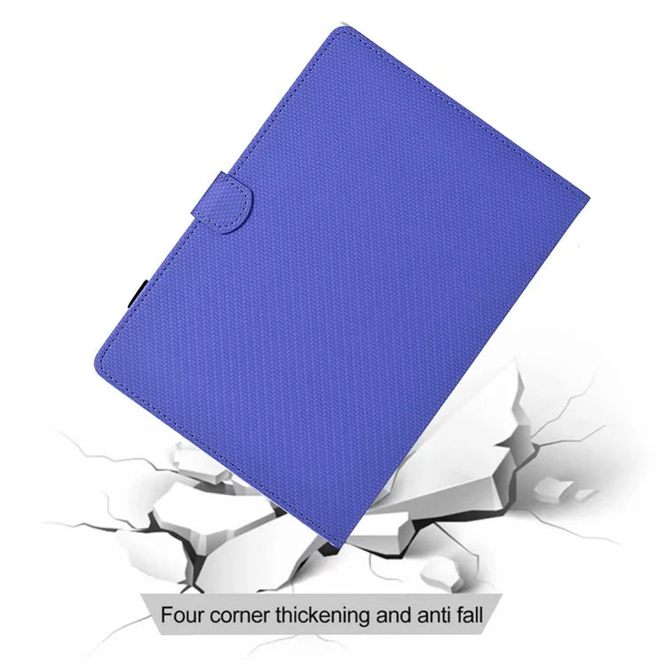 For Xiaomi Redmi Pad SE Case Carbon Fiber Texture PU Leather Cover Stand View