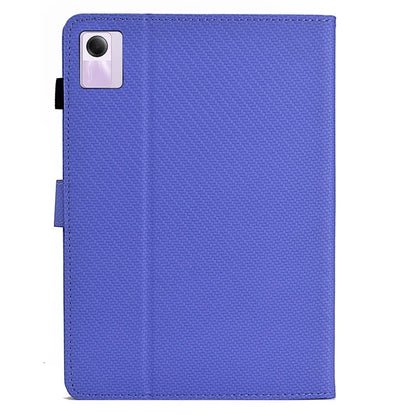 For Xiaomi Redmi Pad SE Case Carbon Fiber Texture PU Leather Cover Stand View