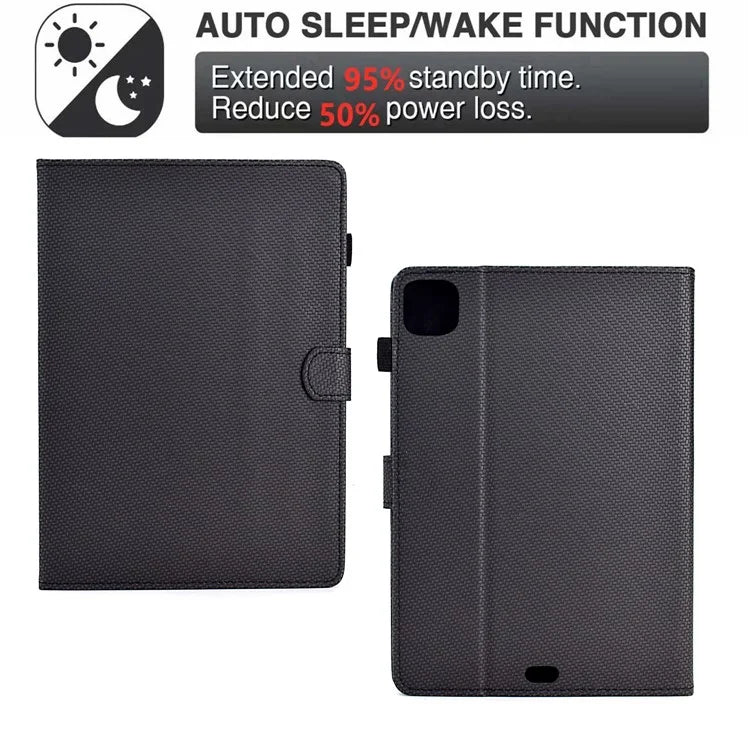 For iPad Pro 11 (2024) Leather Case Stand Card Slots Protective Tablet Cover