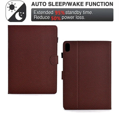 For iPad 10.9 (2022) Case Card Slots Auto Wake / Sleep PU Leather Tablet Cover