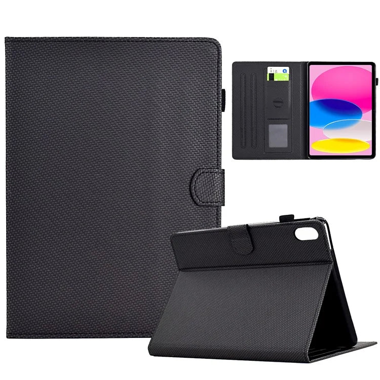 For iPad 10.9 (2022) Case Card Slots Auto Wake / Sleep PU Leather Tablet Cover