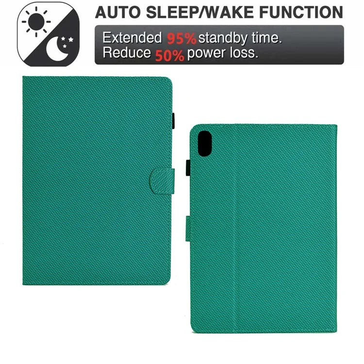 For iPad 10.9 (2022) Case Card Slots Auto Wake / Sleep PU Leather Tablet Cover