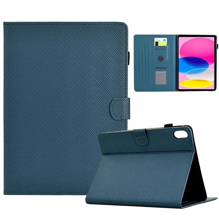 For iPad 10.9 (2022) Case Card Slots Auto Wake / Sleep PU Leather Tablet Cover