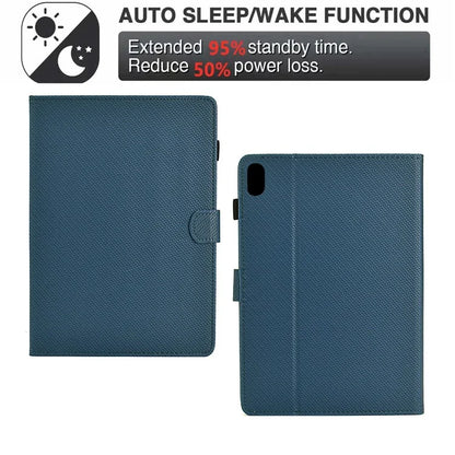 For iPad 10.9 (2022) Case Card Slots Auto Wake / Sleep PU Leather Tablet Cover