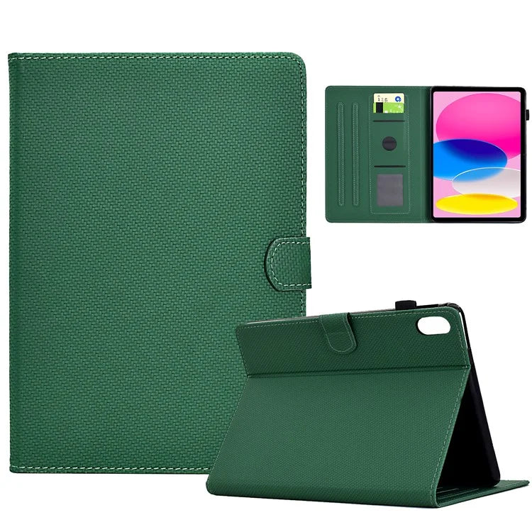 For iPad 10.9 (2022) Case Card Slots Auto Wake / Sleep PU Leather Tablet Cover