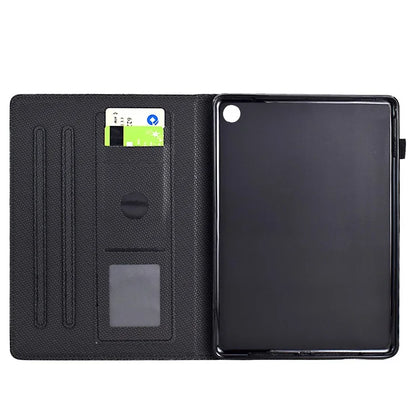 For Amazon Fire HD 10 Plus (2023) Case Carbon Fiber Texture PU Leather E-Reader Cover