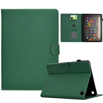 For Amazon Fire HD 10 Plus (2023) Case Carbon Fiber Texture PU Leather E-Reader Cover