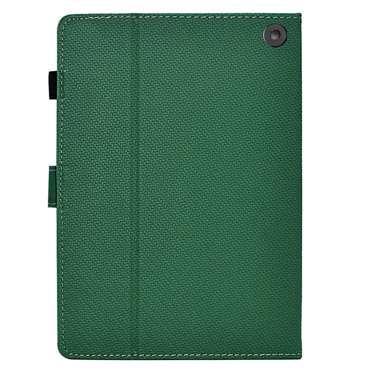 For Amazon Fire HD 10 Plus (2023) Case Carbon Fiber Texture PU Leather E-Reader Cover