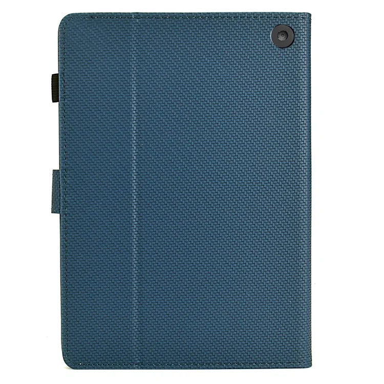 For Amazon Fire HD 10 Plus (2023) Case Carbon Fiber Texture PU Leather E-Reader Cover